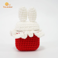 Red And White Stitching Rabbit Bluetooth Earphone Case