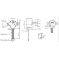 24mm 24BYJ28 low voltage dc electric motor