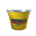 Stainless Galvanized Tin Ice Bucket With Bottle Opener