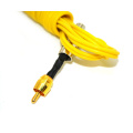 High Quality Soft Silicon RCA Tattoo Clip Cord Yellow