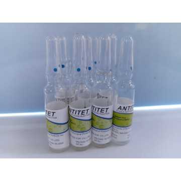 Inyección de antitoxinas de tétanos 1500iu/0.75 ml de medicina occidental