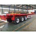 3-Axle Flat Bed Semi Trailer for 40"container
