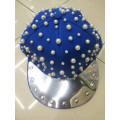 New fashion hiphop handmade punk rivets and studs spike cap pearl snapback cap hats