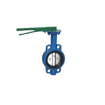 Worm gear wafer butterfly valve butterfly valve