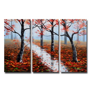 Handmade Abstract Landscape Oil Painting on Canvas