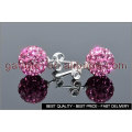 shamballa stud earrings