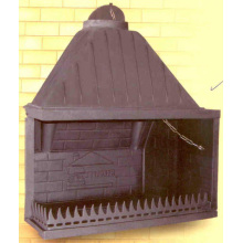 Grecia Insert de chimenea de hierro fundido (GF006) Chimenea de leña