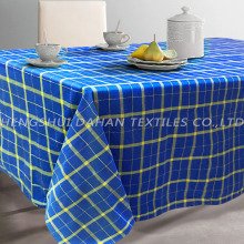 TP01 ~ 04 Tableau de table de grille teinte en fil Polycotton