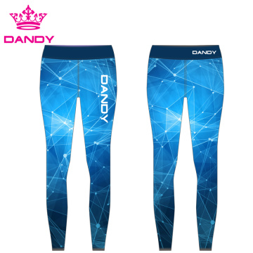 Leggings de treinamento de spandex sublimados