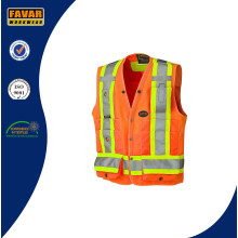 Hi Viz 150d Polyester Surveyor′s Safety Vest