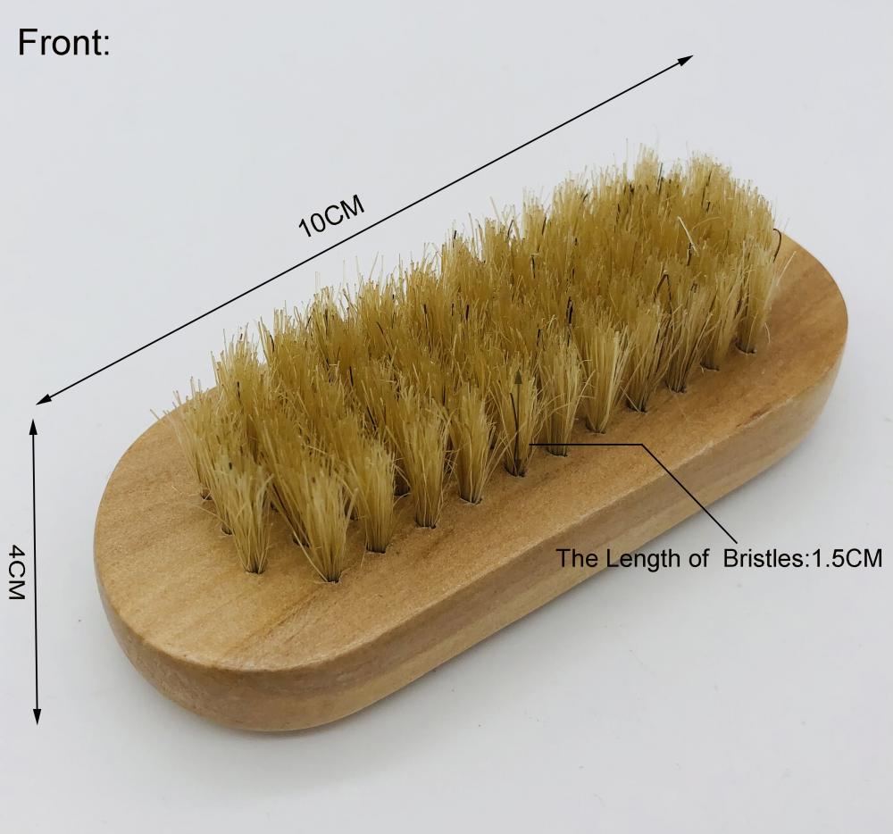 Mauri Hot sale Natural Bristle nail Brush Wooden Cleaning Nail Brush Soft Bristle Finger Nail Cleaning Scrubber Brush