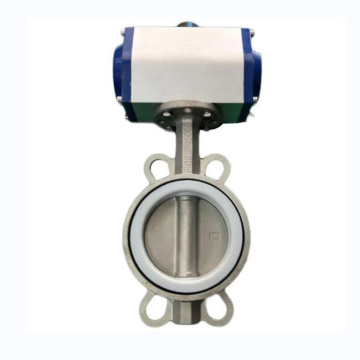 Rubber Sealing Double Flange Butterfly Valve