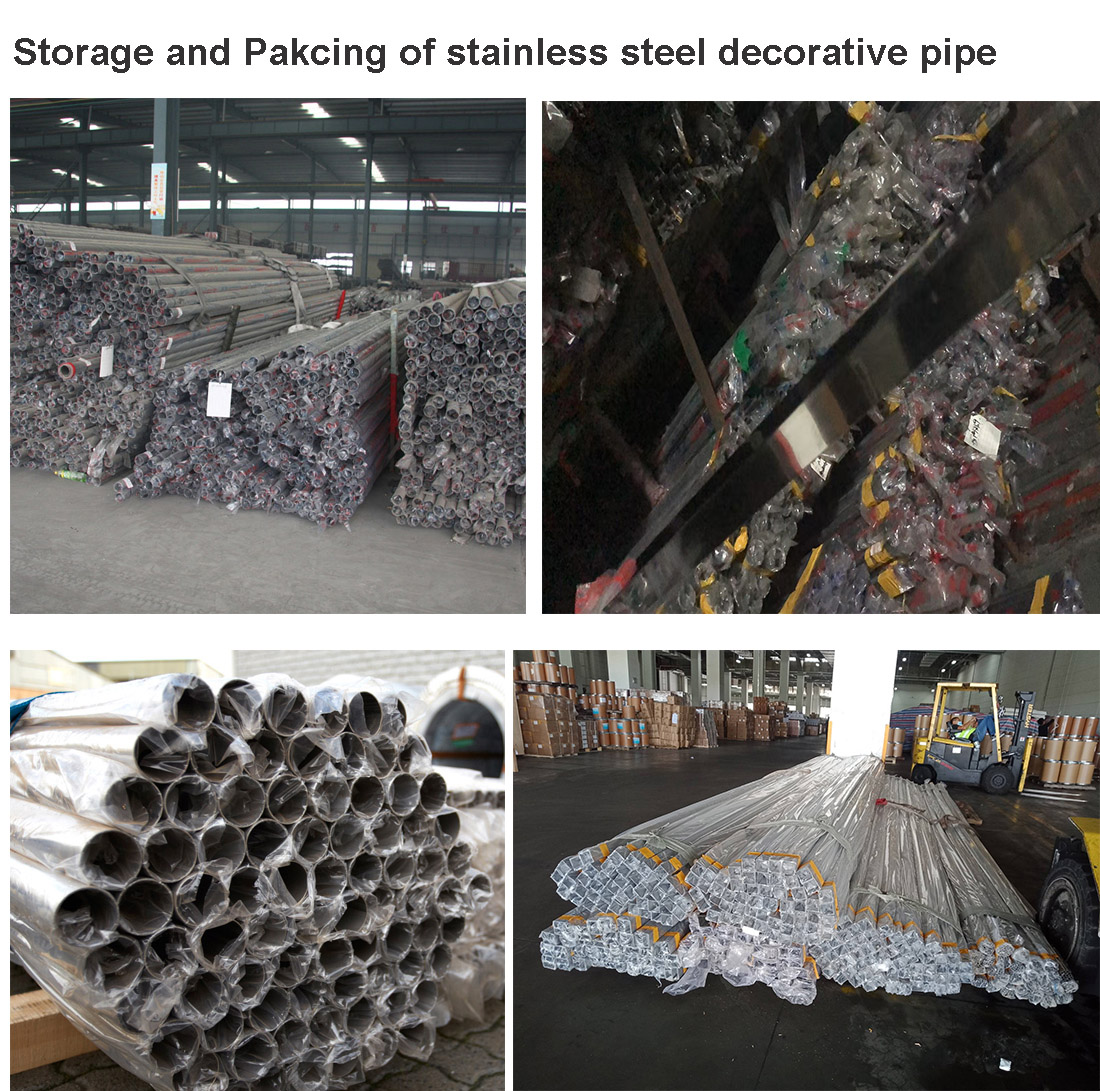 store and packing of stainless steel decorative pipe