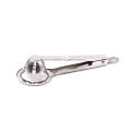 stainless steel food handling tongs