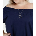 Blusa feminina plus size off ombro fashion