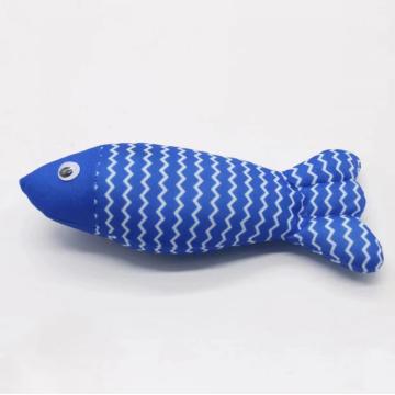 Jouet de chat à menthe simulation de poisson molaire en peluche