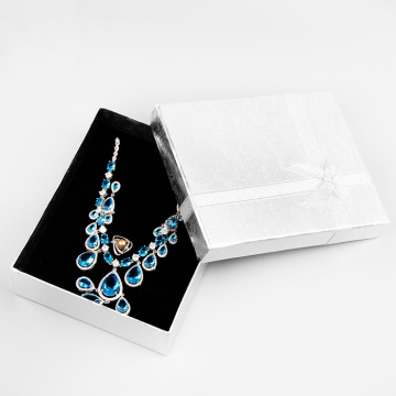 Rigid cardboard necklace jewerly gift box