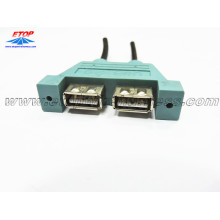 Conector hembra doble USB