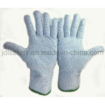 Contacto con los alimentos corte guantes de trabajo resistente (D5202)