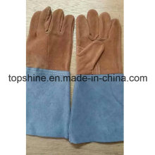 Промышленная безопасность Скрытая кожаные рабочие рабочие сварочные рабочие перчатки