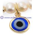 Evil Eye Pray Bracelet Evil Eye Cross Vermeil Stretch Bracelet