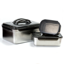 Large Metal Food Preservation Lunch Box With Handle