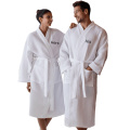 Robô de banho de bordado personalizado/waffle casal de waffle Bathrobe