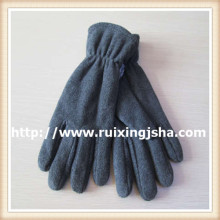 Guantes de lana gris de los hombres