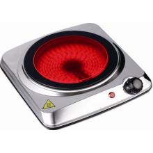 Placa redonda de cooktop de cerâmica infravermelha elétrica