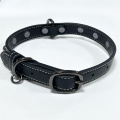 Stylish black pet collar leash