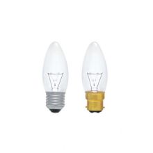 C35 E27 lâmpada incandescente, 10W / 25W / 40W bulbo da vela