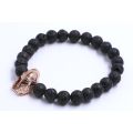 Fashion Helmet Charm Lavastone Beads Bracelets