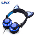 Good quality foldable glowing cat ear headphone