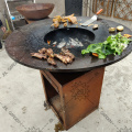 Camping Corten steel customized bbq grills