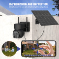 Y9 Dual Lens 5W Panneau solaire Panneau Battery Propulsé à carte SIM OUTDOOR PTZ DOME CAME CCAMPRE CCTV CCTV