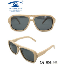 2016double Мост Мужчины Стильные Деревянные Солнцезащитные очки