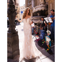 Vestidos de noiva boho de renda de praia para noiva