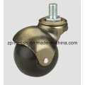 1.5inch Rubber/PVC Screw Ball Caster Whe