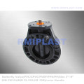 PVC Butterfly Valve For Pneumatic Actuator Install
