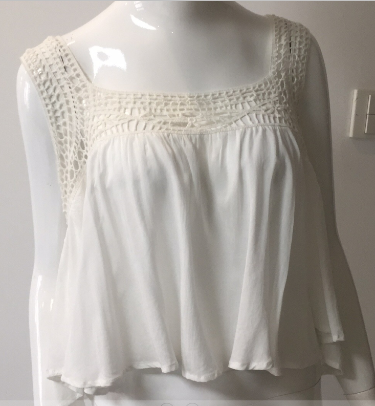 Woman White Viscose Blouse