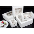 Cardboard cake boxes with windows