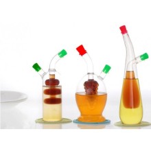 Grape-Shaped Oil & Vinegar Bottle and Glass Designer Oil Bottles, Glass Cruet