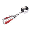 Stainless Steel Ice Cream Scoop with Silicone Grips