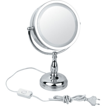 Double faces miroir, autre côté 3 x mirroir grossissant de maquillage