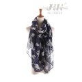 Dernière conception nouvelle mode Voile Animal kangourou imprimé foulard pour dame