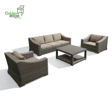 4pcs Aluminium Hotel Projekt Sofa Set Freizeit