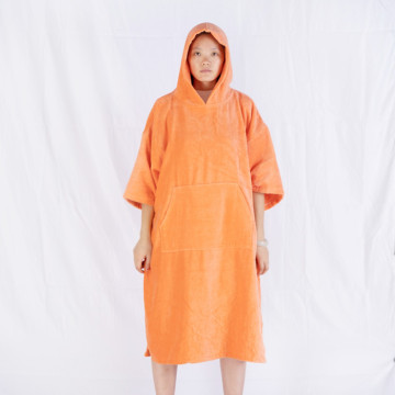 Beach wear cotton change robe towel poncho