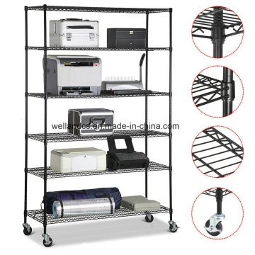 Venta al por mayor 6 capas de metal Wire Showroom Rack estante con alta calidad