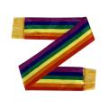 custom design digital printed LGBT rainbow scarf