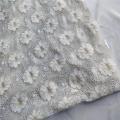 Tissu à tricoter dentelle métallique